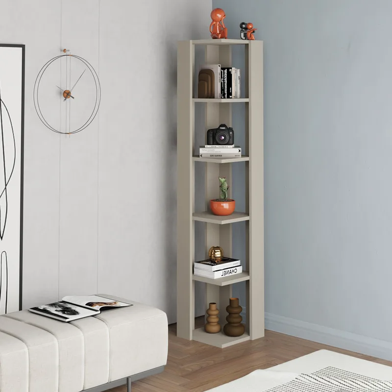 Βιβλιοθήκη Nati Corner - Sandstone 855Dte5314 (31,8x160,8x31,8 cm)
