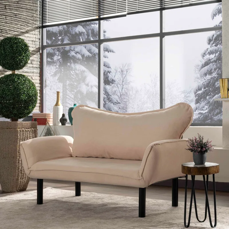 Διθέσιος Καναπές-Κρεβάτι Chatto - Cream 859Ftn1228 (150x70x75)