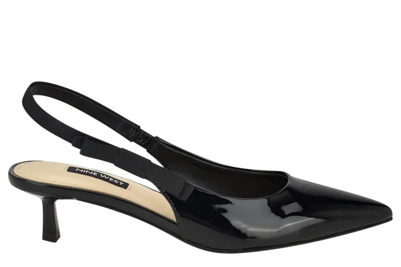 Γόβα Nine West Viki3 Λουστρίνι Slingback VIKI3 01-001 Γυναικείο