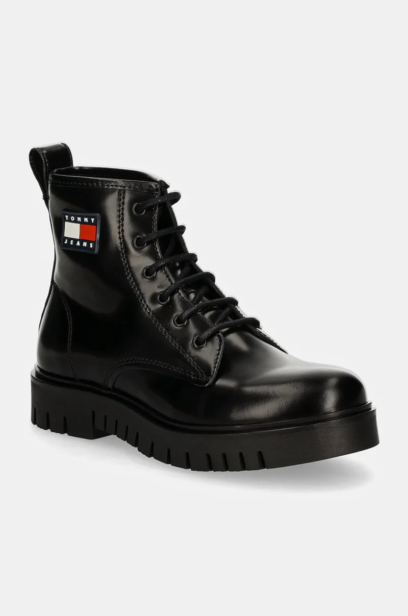 Δερμάτινα workers Tommy Jeans TJW LACE UP BOOT
