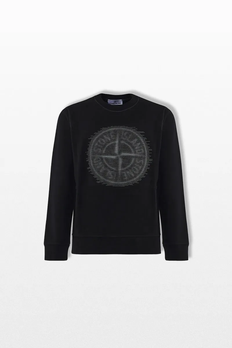 STONE ISLAND Ανδρικό Crewneck Sweatshirt In Cotton Jersey
