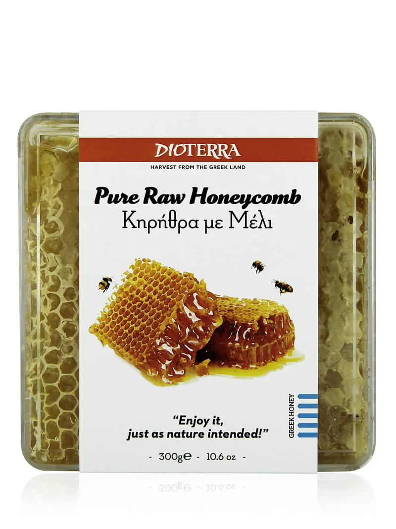 Κηρήθρα με μέλι, Αχαϊας "Dioterra" 300g>