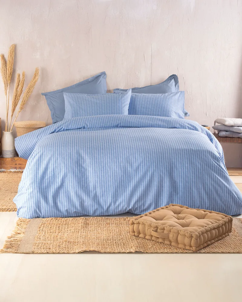 Ζεύγος μαξιλαροθήκες (50Χ70) MASTERS BLUE, RYTHMOS HOME