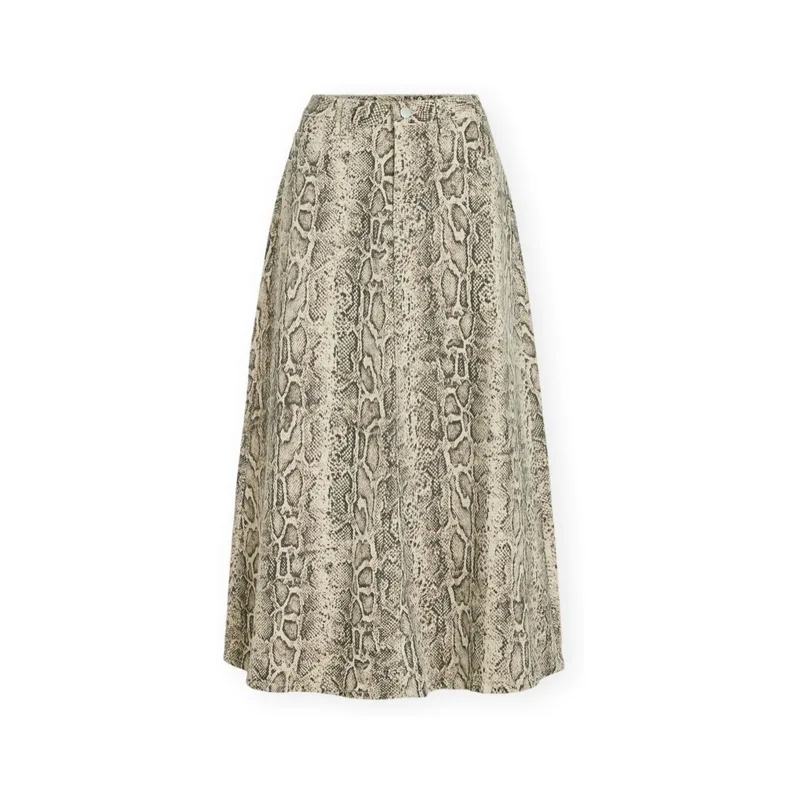 Μακρυές φούστες Vila Chia Skirt - Birch/Snake