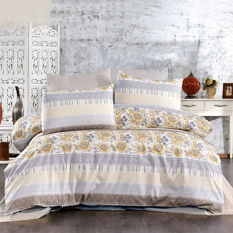 Σεντόνια Υπέρδιπλα Σετ Dimcol Sunshine 370 Yellow 220x240