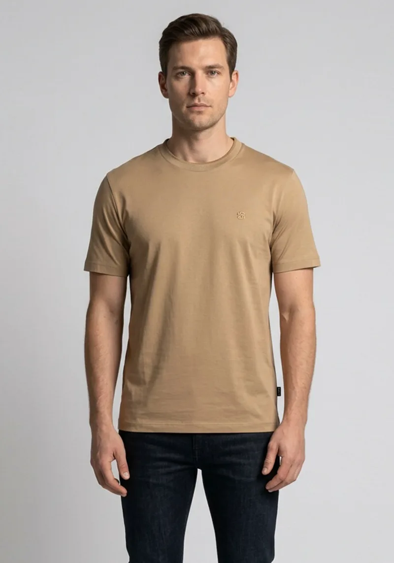 BOSS Κοντομάνικη T-shirt C Taut 82 - 50570889 260 Medium Μπεζ
