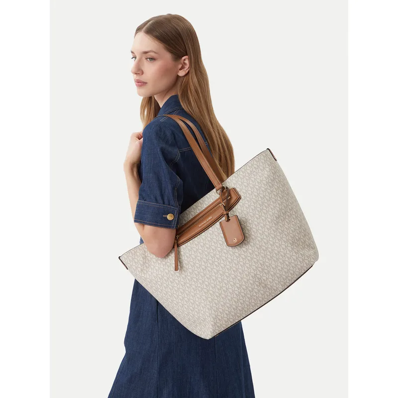 Τσάντα MICHAEL Michael Kors Jet Set 30S6GTVT4B Εκρού