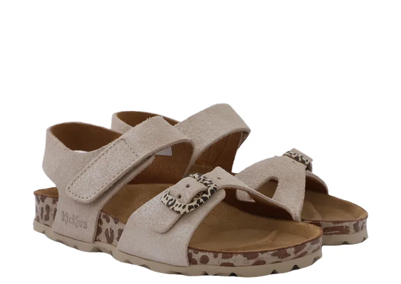 Σανδάλια Kickers Sunkro Νο 28-35 858544-30-BEIGE LEOPARD Unisex Παιδικό