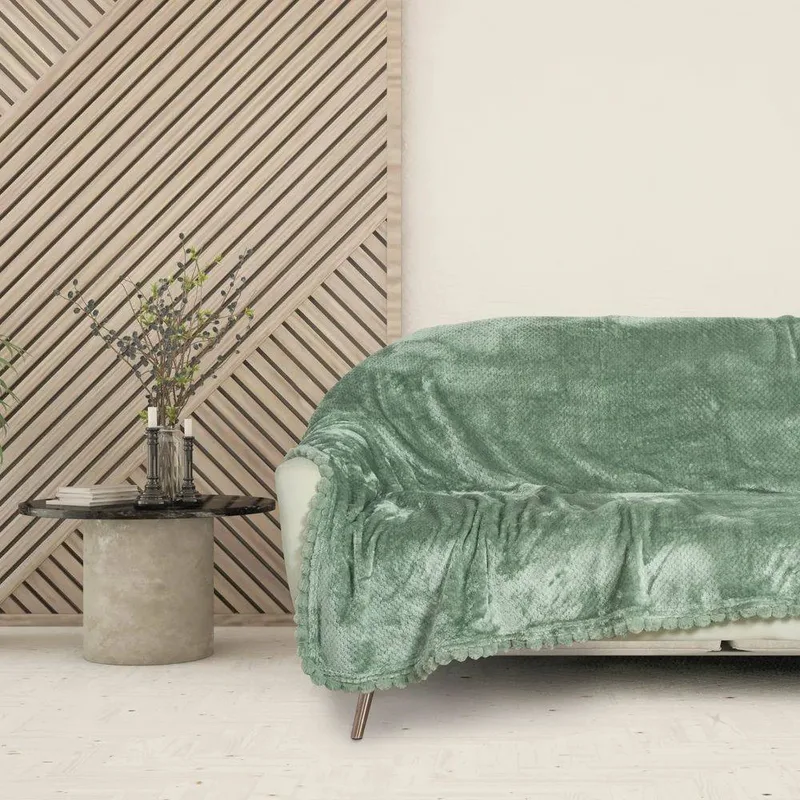 ΚΟΥΒΕΡΤΑ ΜΟΝΗ FLEECE DAS HOME 1184 ΠΡΑΣΙΝΟ 130Χ170CM