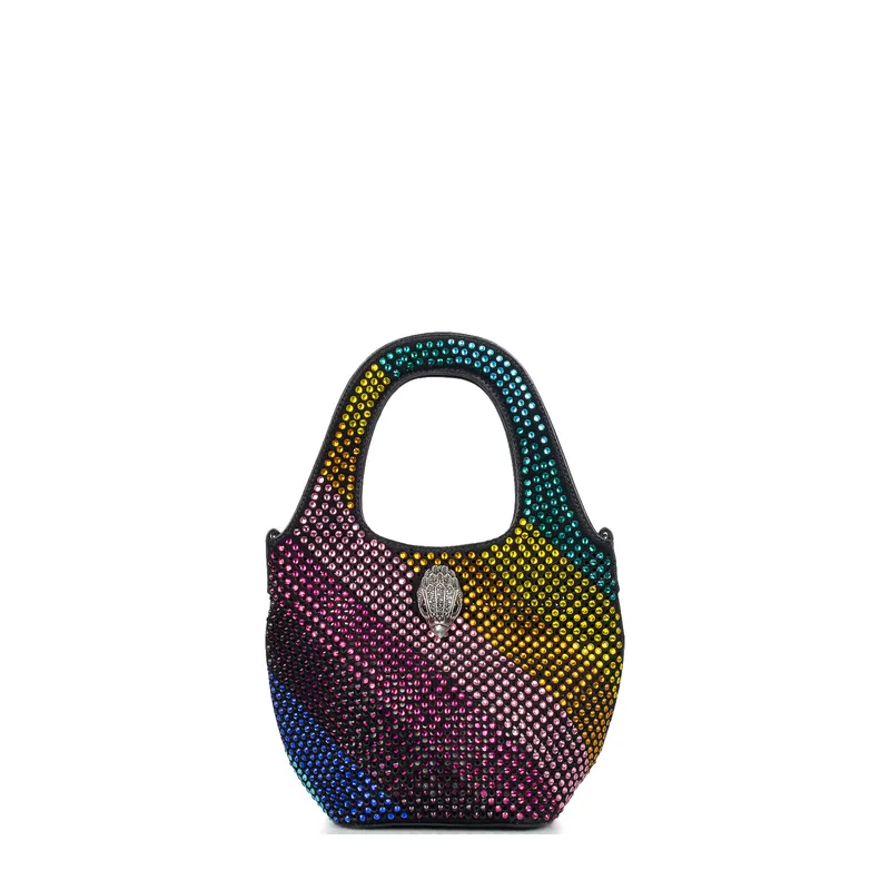 Χιαστί γυναικεία Kurt Geiger Πολύχρωμο 4359005209 Small Chelsea Crystal Hobo 261