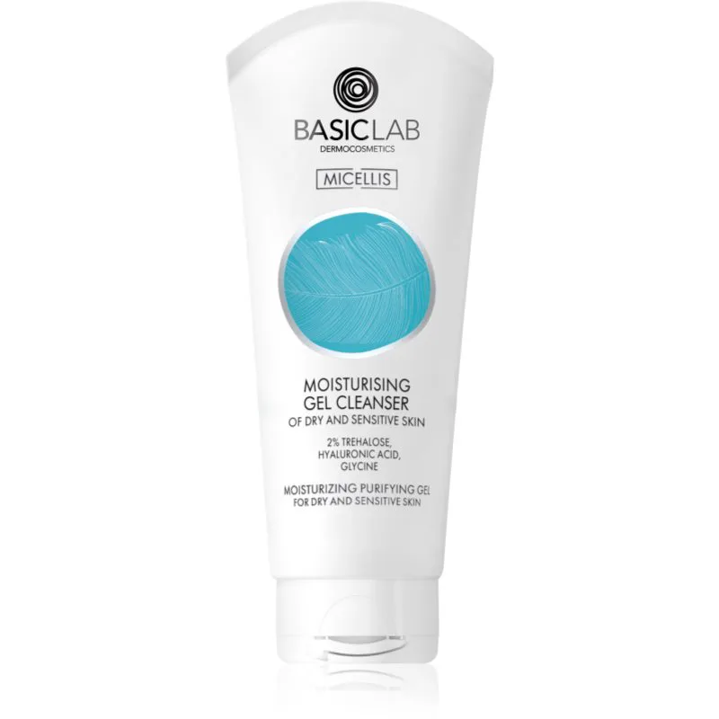 BasicLab Dermocosmetics Micellis ενυδατικό καθαριστικό τζελ για ξηρή και ευαίσθητη επιδερμίδα 100 ml