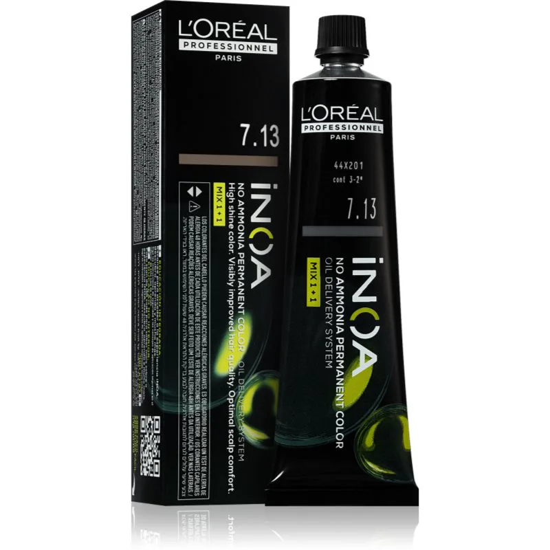 L’Oréal Professionnel Inoa μόνιμη βαφή μαλλιών χωρίς αμμωνία απόχρωση 7.13 60 ml