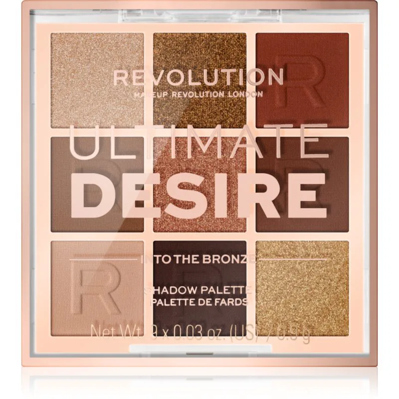 Revolution Ultimate Desire Παλέτα σκιών για τα μάτια απόχρωση Into The Bronze 8.1 γρ