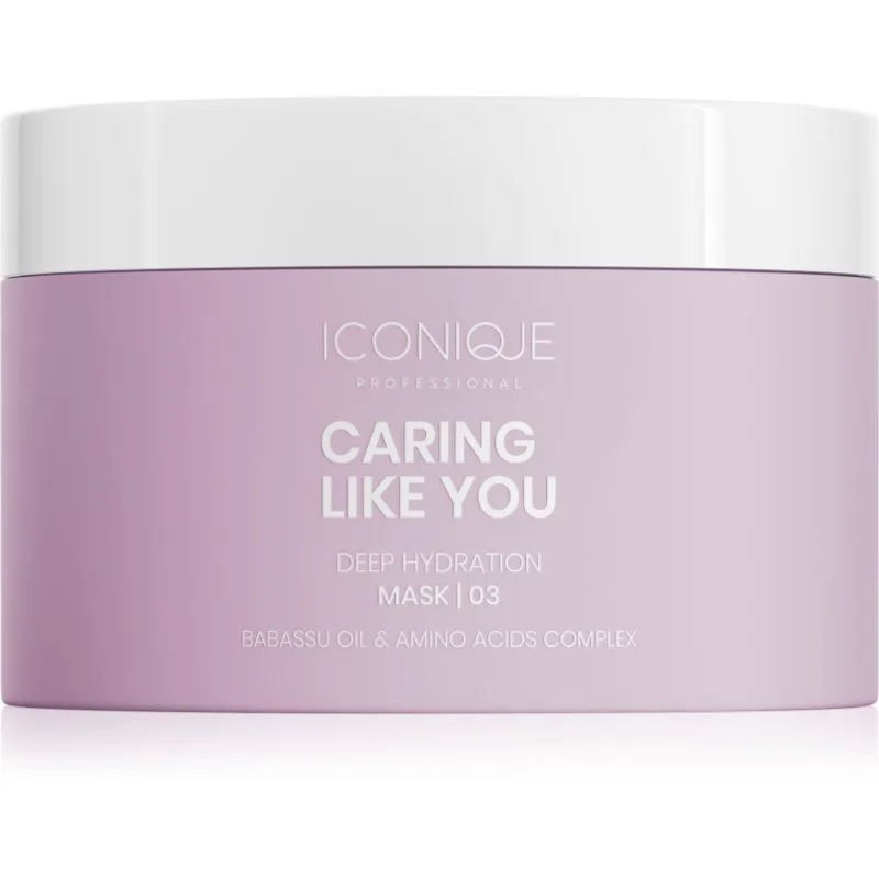ICONIQUE Professional CARING LIKE YOU Deep Hydration μάσκα βαθιάς ενυδάτωσης για ξηρά και κατεστραμμένα μαλλιά 200 ml