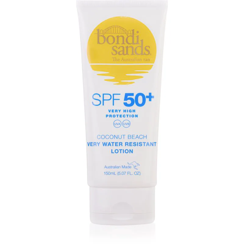 Bondi Sands SPF 50+ Coconut Beach αντηλιακή κρέμα για σώμα SPF 50+ με άρωμα Coconut 150 ml