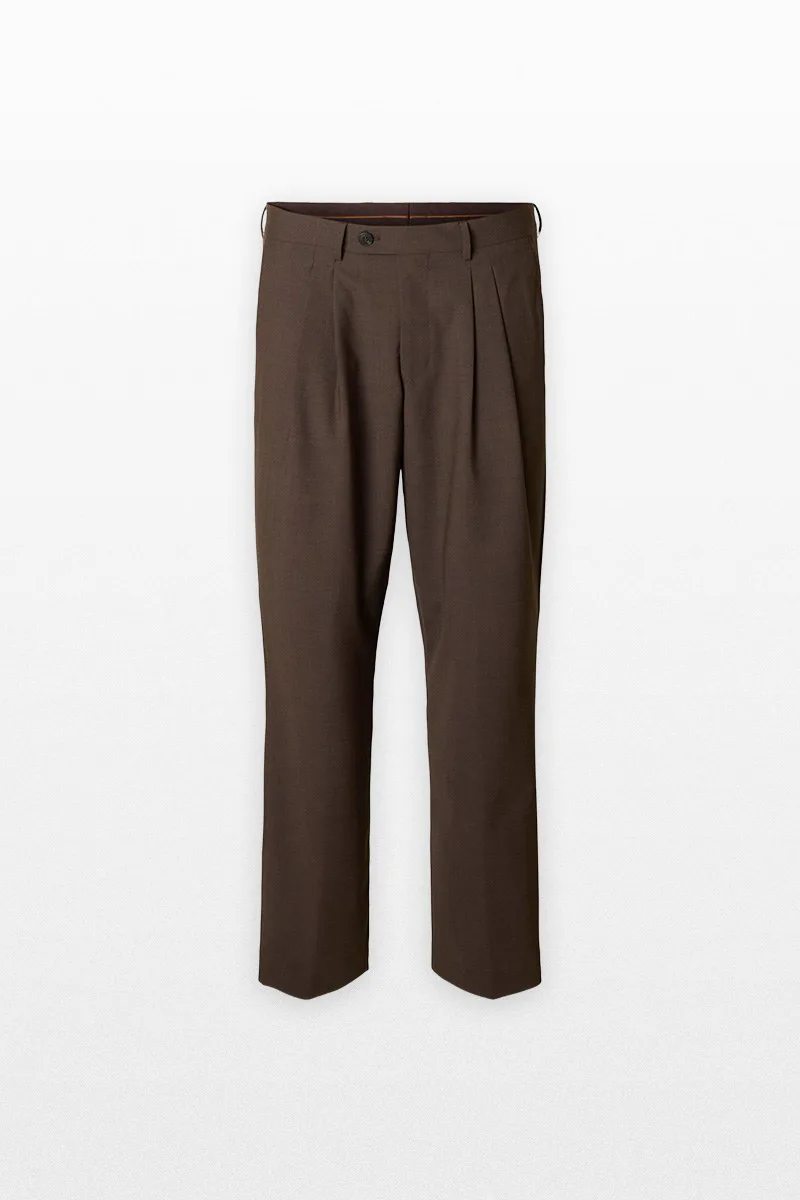 SELECTED HOMME Ανδρικό Καφέ Relaxed Fit Suit Trousers