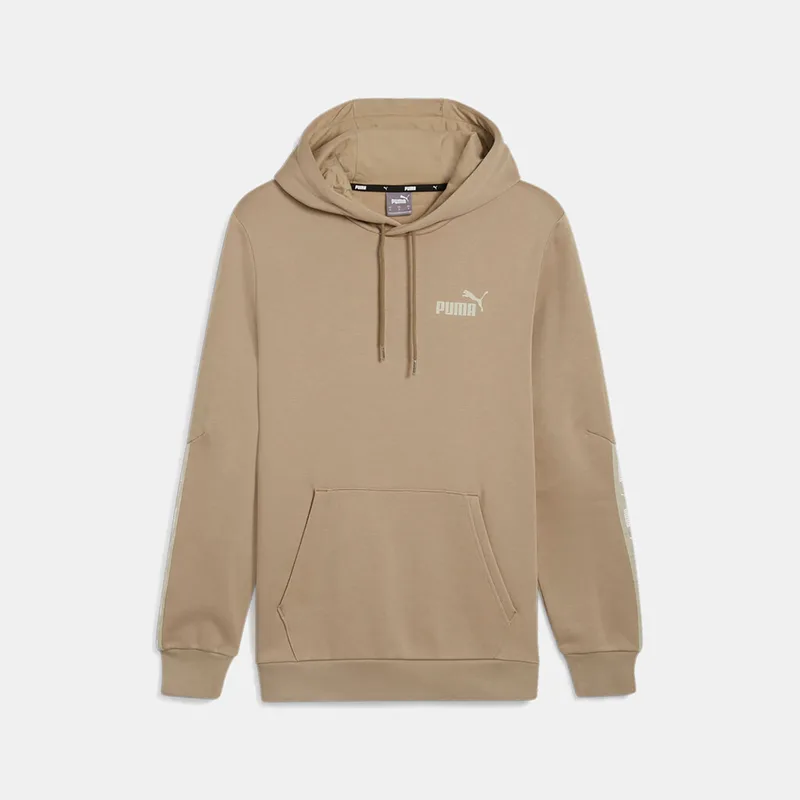 PUMA ESSENTIALS+ TAPE HOODIE ΚΑΦΕ