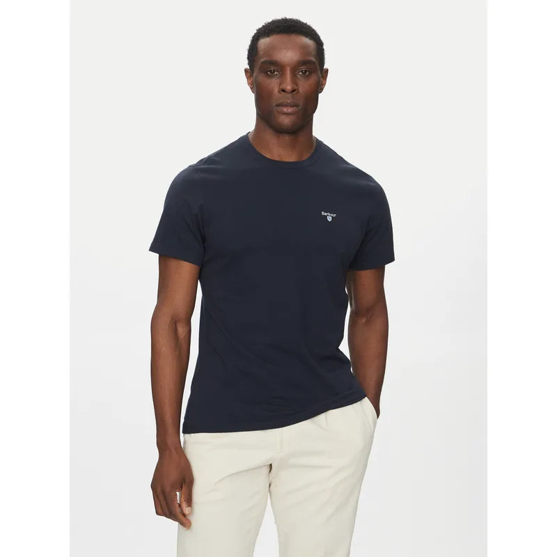 Barbour T-Shirt Tartan MTS0670NY31 Σκούρο μπλε Tailored Fit