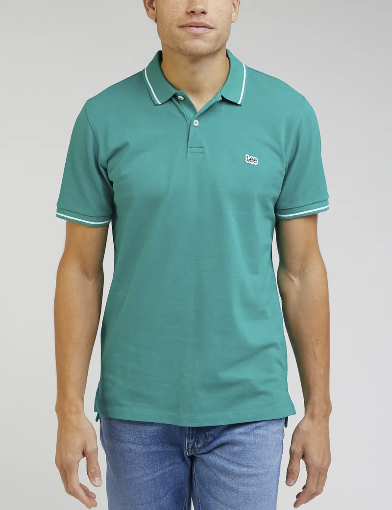 Lee ανδρικό πράσινο Polo μπλουζάκι Pique L61ARLA12