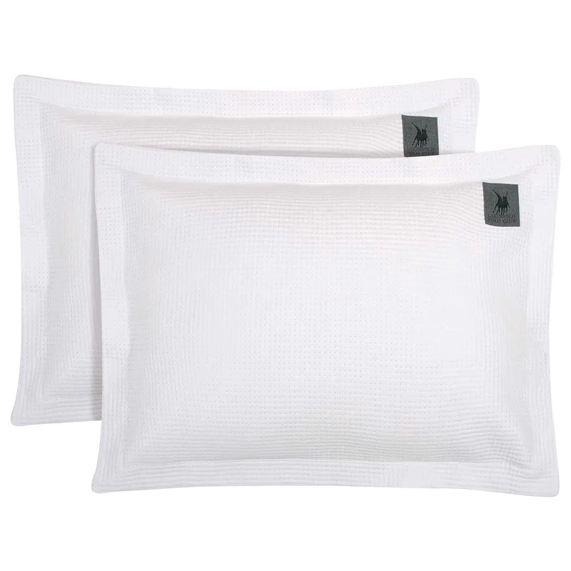 Ζεύγος Διακοσμητικές Μαξιλαροθήκες Microfiber 50x70+5εκ. Essential 3494 Λευκό Greenwich Polo Club (Ύφασμα: Microfiber, Χρώμα: Λευκό) - Greenwich Polo Club - 233507003494