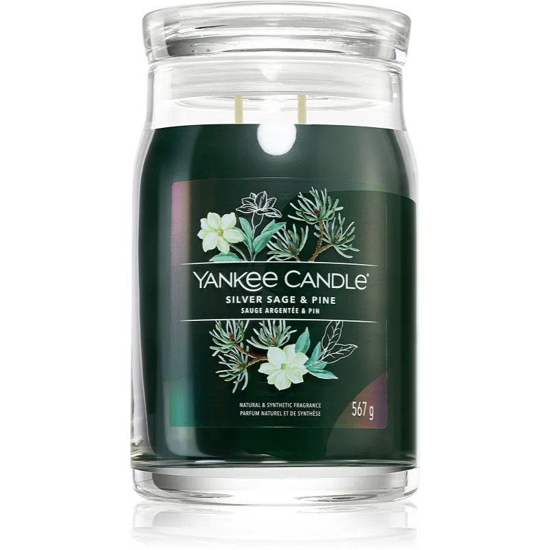 Yankee Candle Silver Sage & Pine αρωματικό κερί Υπογραφή 567 γρ