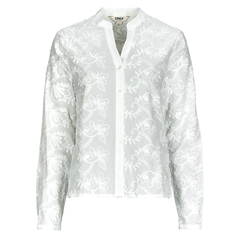 Μπλούζα Only ONLCARMEN FR L/S 3D EMB SHIRT