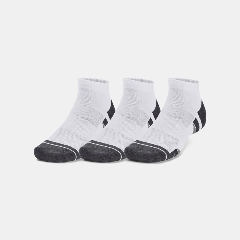 UNDER ARMOUR PERFORMANCE TECH LOW CUT SOCKS 3-PACK ΑΣΠΡΟ