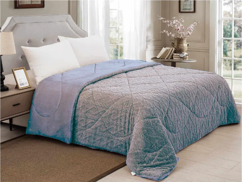ΚΟΥΒΕΡΤΟΠΑΠΛΩΜΑ SHERPA PATAGONIA ΓΚΡΙ ΥΠΕΡΔΙΠΛΟ 210X230 LINEAHOME