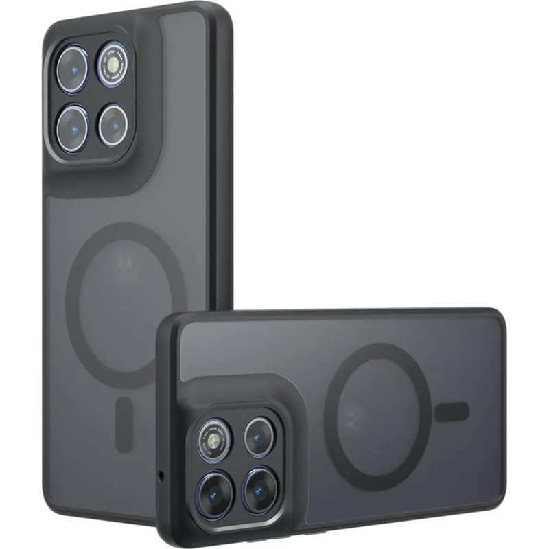 Θήκη Motorola Moto G86 / G86 Power Techsuit PureFrost Σκληρή Ημιδιάφανη με MagSafe - Frosted Black (5949419320307)