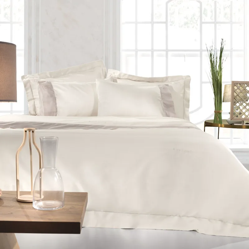 Σεντόνι Μεμονωμένο King Size 270x280 Guy Laroche Silky Ivory Χωρίς Λάστιχο (270x280)