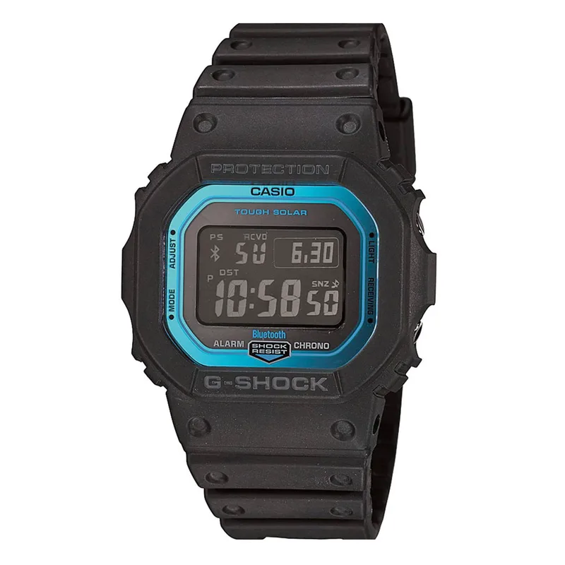 CASIO G-SHOCK Solar Radio Controlled Black Rubber Strap GW-B5600-2ER