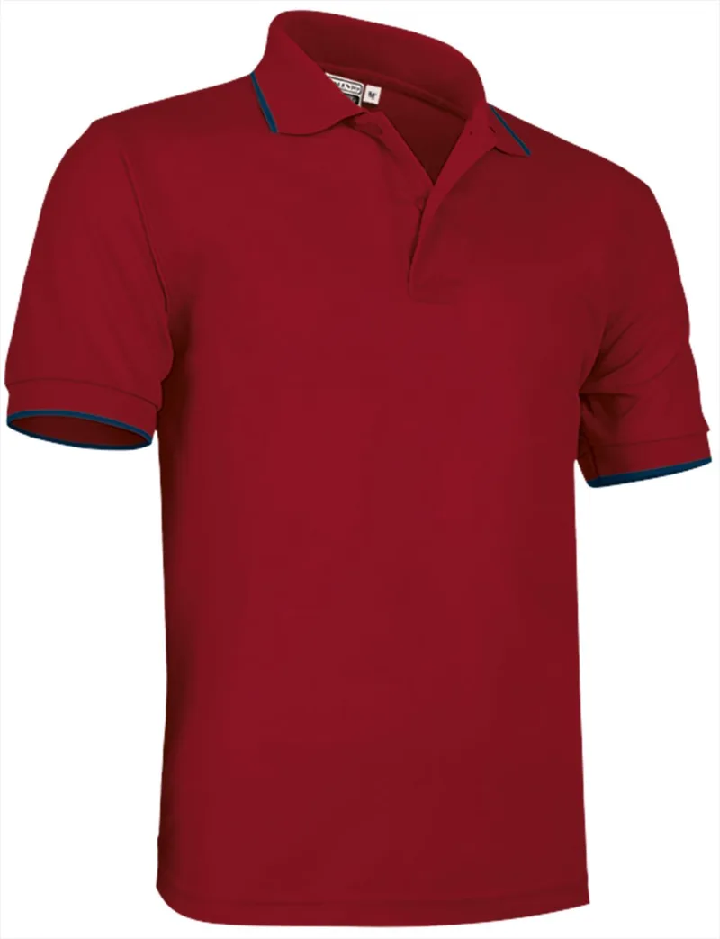 Κοντομάνικο Polo Shirt COMBI Valento POVACOMRM Lotto Red-Orion Navy Blue