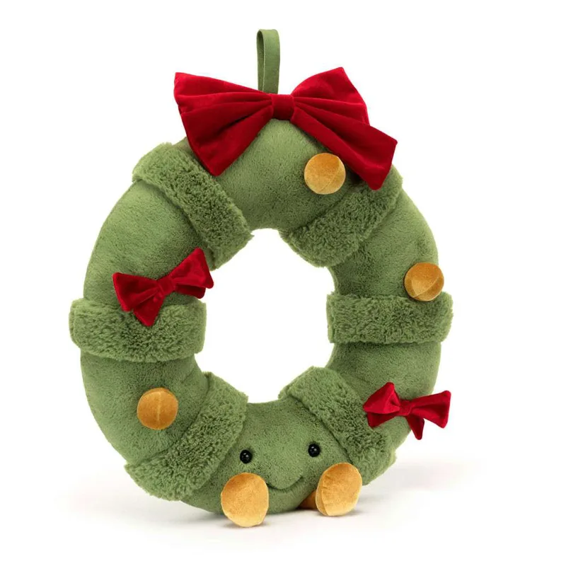 Λούτρινο Jellycat Amuseables Decorated Christmas Wreath 44cm x 37cm x 9cm