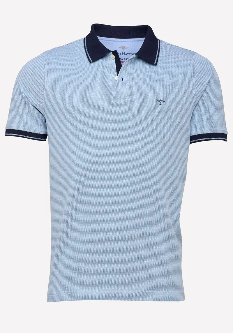 Fynch Hatton Polo Μπλούζα της σειράς Supima Cotton - 1122 1706 1621 Soda