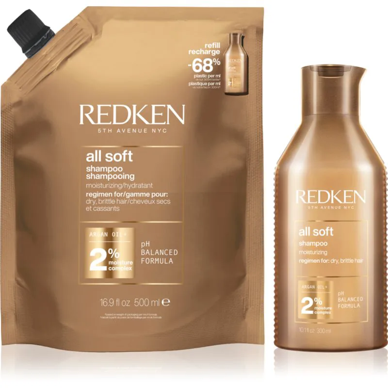 Redken All Soft επωφελής συσκευασία για ξηρά και εύθραυστα μαλλιά