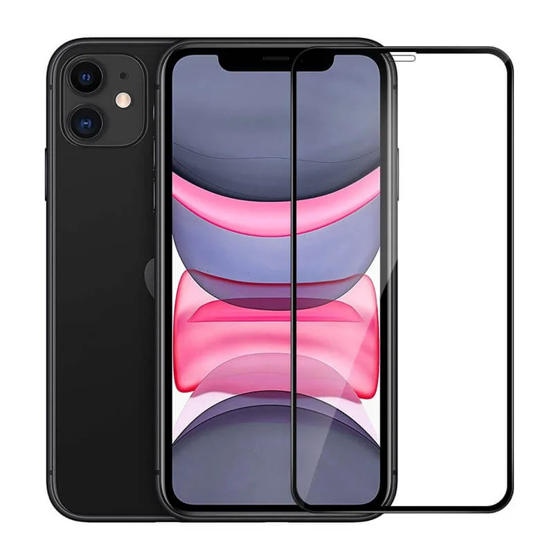 21D Full Glue Black Tempered Glass iPhone 11