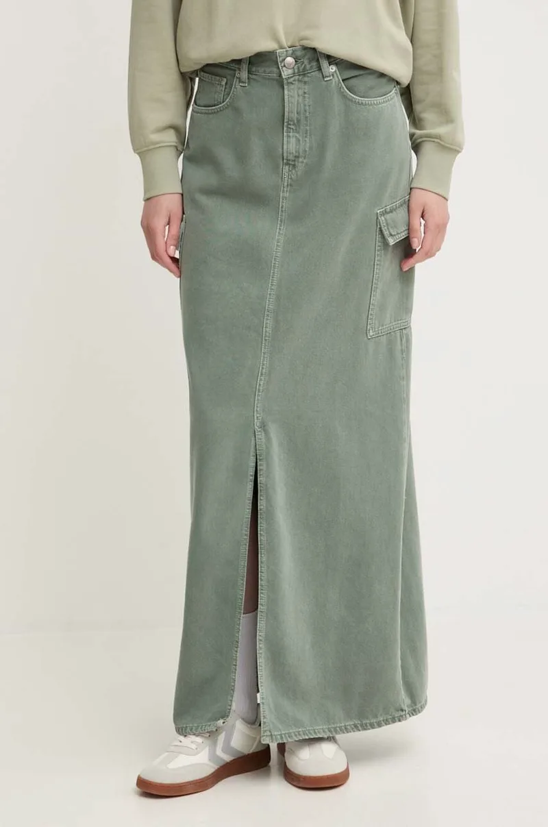 Τζιν φούστα Pepe Jeans MAXI SKIRT HW CLR