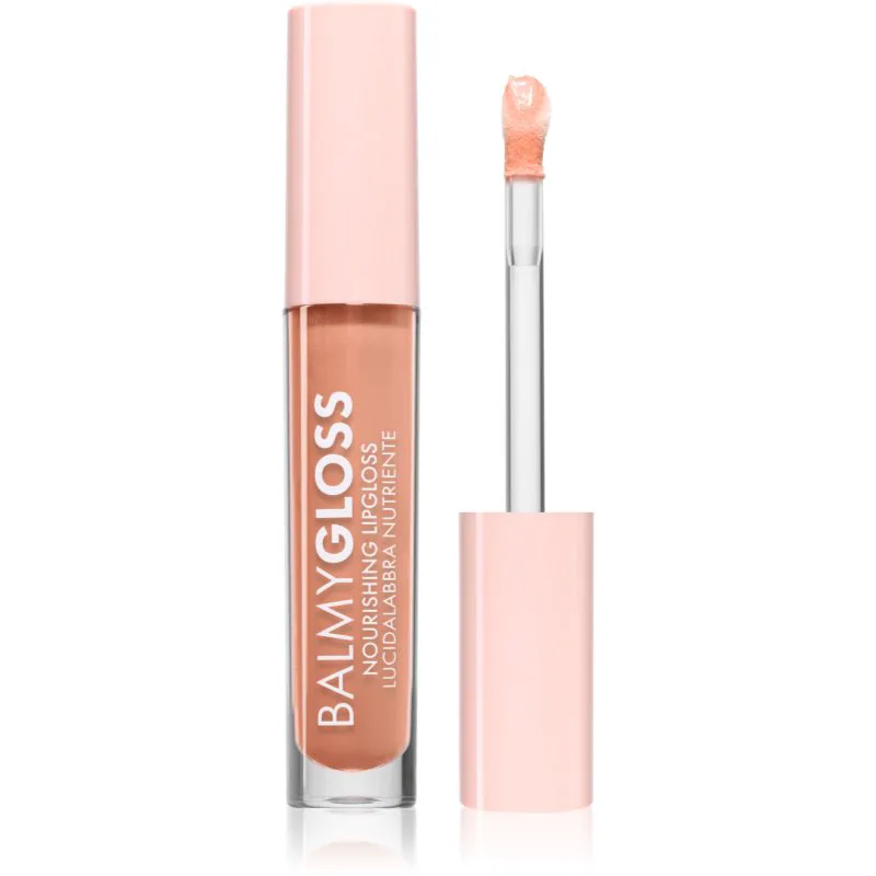 puroBIO Cosmetics BalmyGloss θρεπτικό λιπ γκλος απόχρωση 03 Shimmering Soft Peach 4.2 γρ