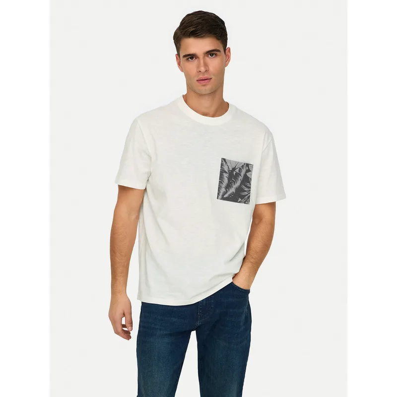 Only & Sons T-Shirt 22025286 Λευκό Regular Fit