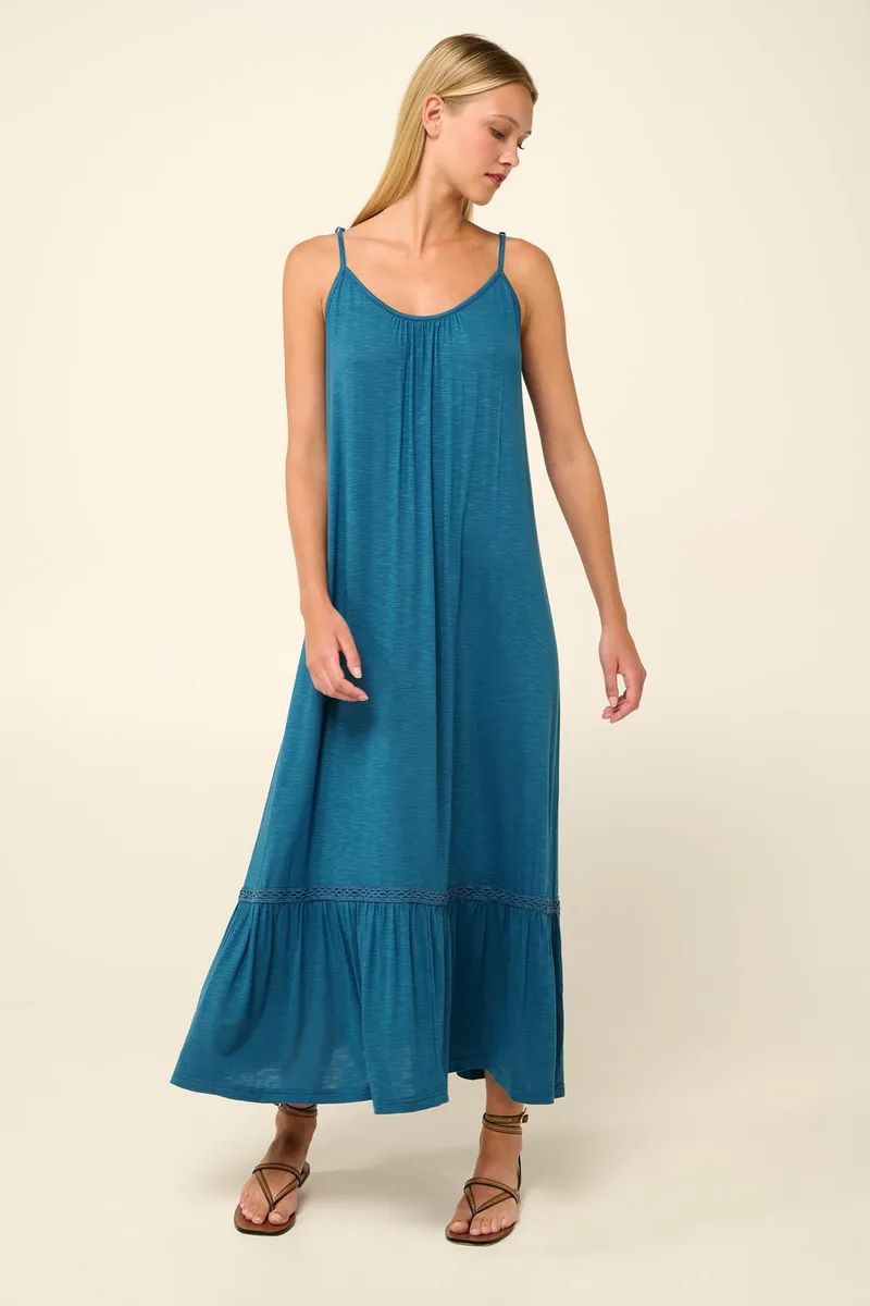 Vamp Μακρύ Καλοκαιρινό Φόρεμα από Viscose