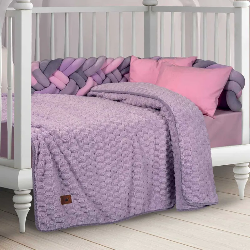Κουβέρτα Fleece Αγκαλιάς 80x110 Greenwich Polo Essential 8835 Purple 80x110
