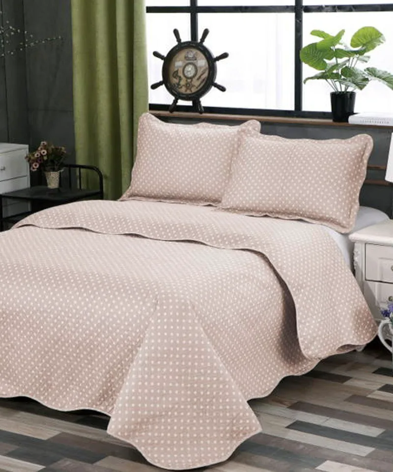 Σετ Κουβερλί Υπέρδιπλο Silk Fashion Dot Μπεζ 220x240