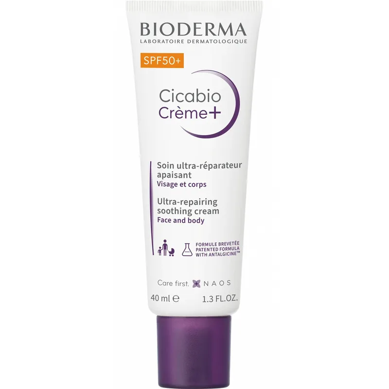 Bioderma Cicabio Ultra Repairing Anti Scar Soothing Cream Spf50+ Αναπλαστική Κρέμα Προσώπου & Σώματος Πολύ Υψηλής Προστασίας για Πρόληψη της Υπερμελάγχρωσης, Αντιμετώπιση των Ουλών & Ενίσχυση της Φυσικής Επούλωσης του Δέρματος 40ml