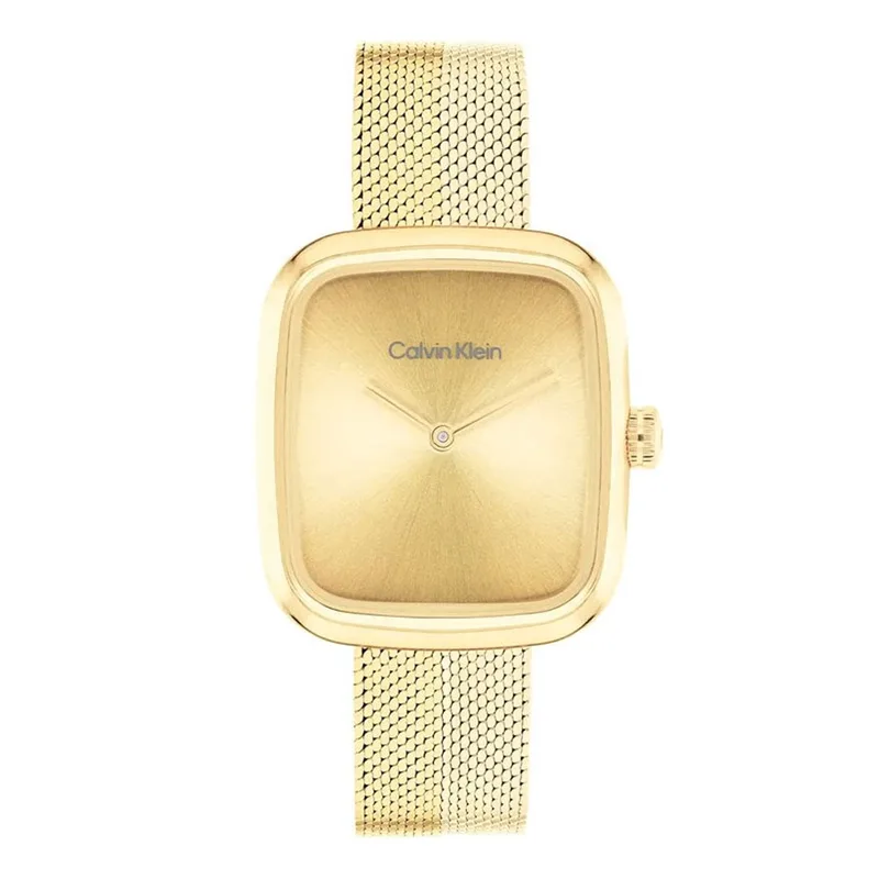 CALVIN KLEIN Adore Χρυσό Stainless Steel Mesh Bracelet 25100099