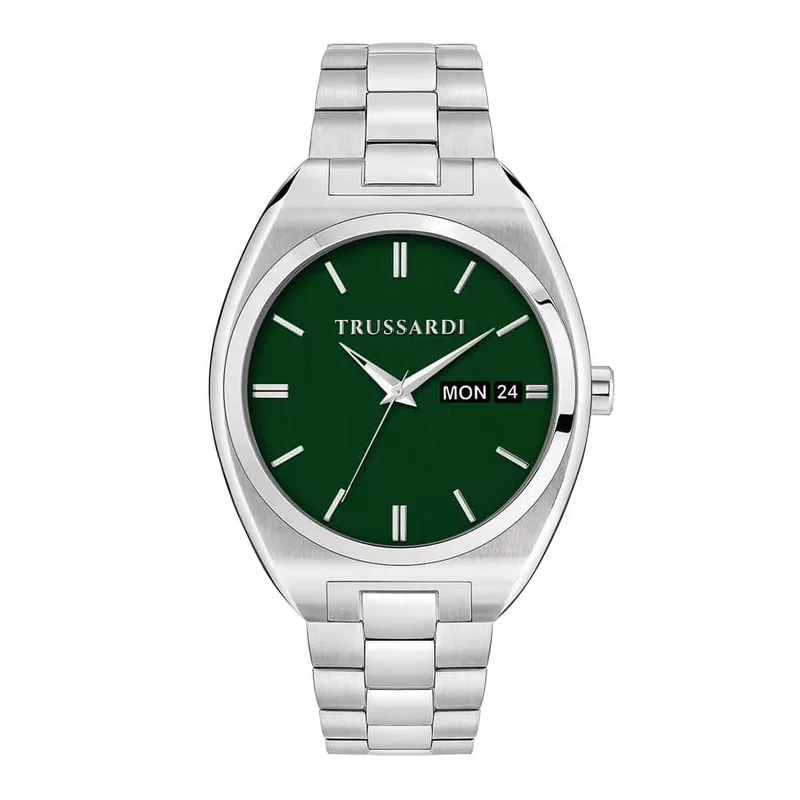 TRUSSARDI Metropolitan Silver Stainless Steel Bracelet R2453159011