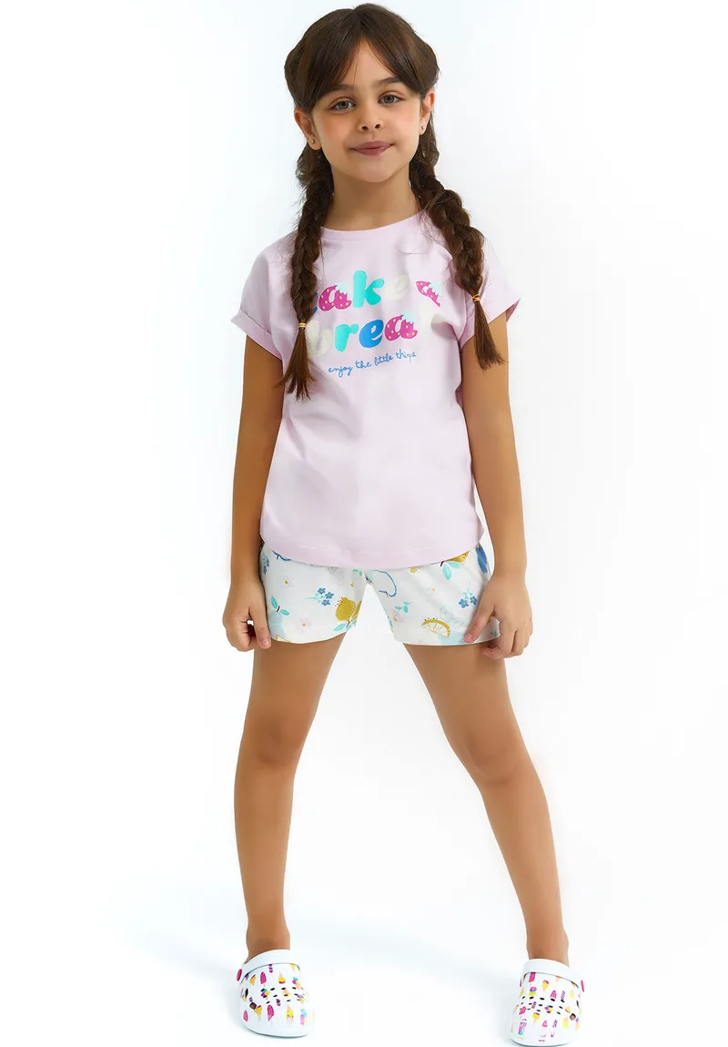 Πιτζάμα παιδική κορίτσι Enjoy The Little Things RP2757-Ροζ