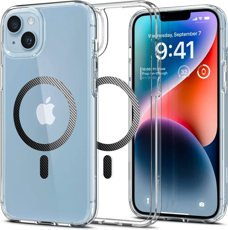Spigen Ultra Hybrid MagFit - Θήκη MagSafe Apple iPhone 15 Plus / 14 Plus - Carbon Fiber (ACS04904)