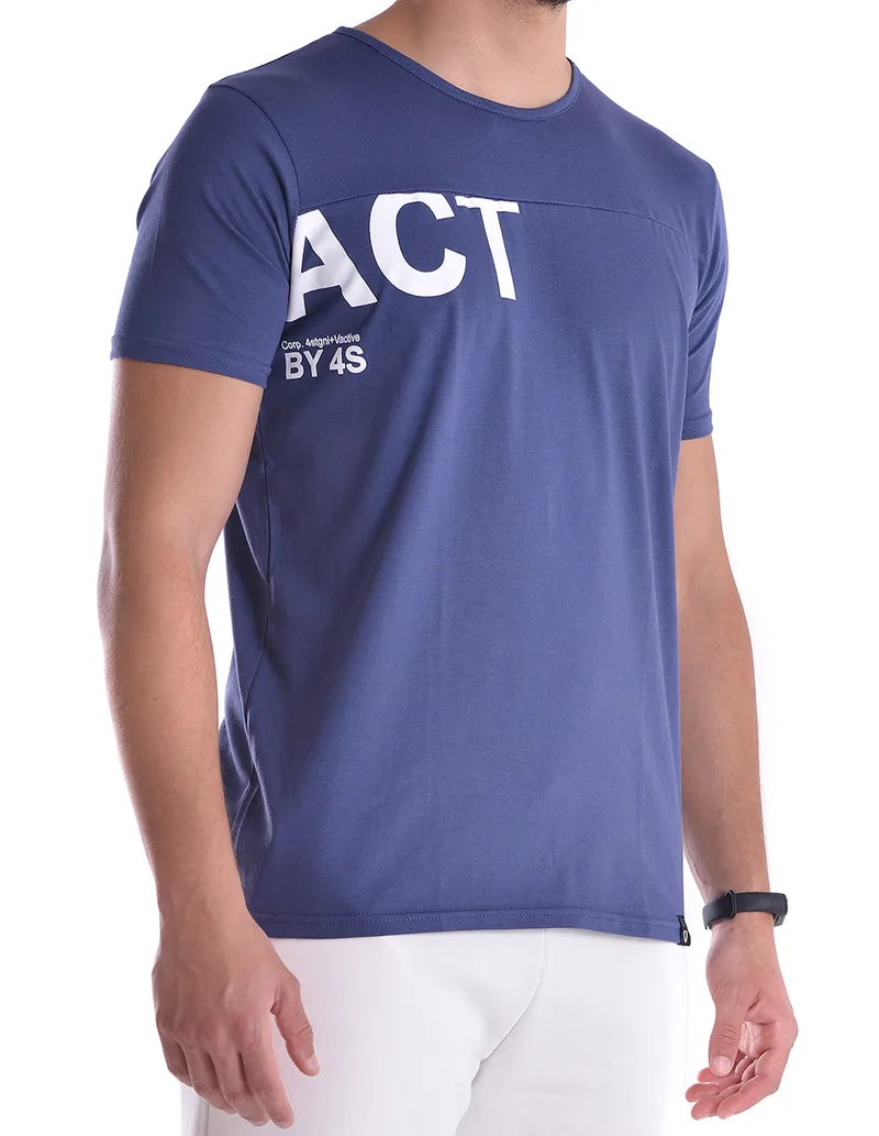 Ανδρικό t-shirt Vactive σε μπλε τζιν χρώμα