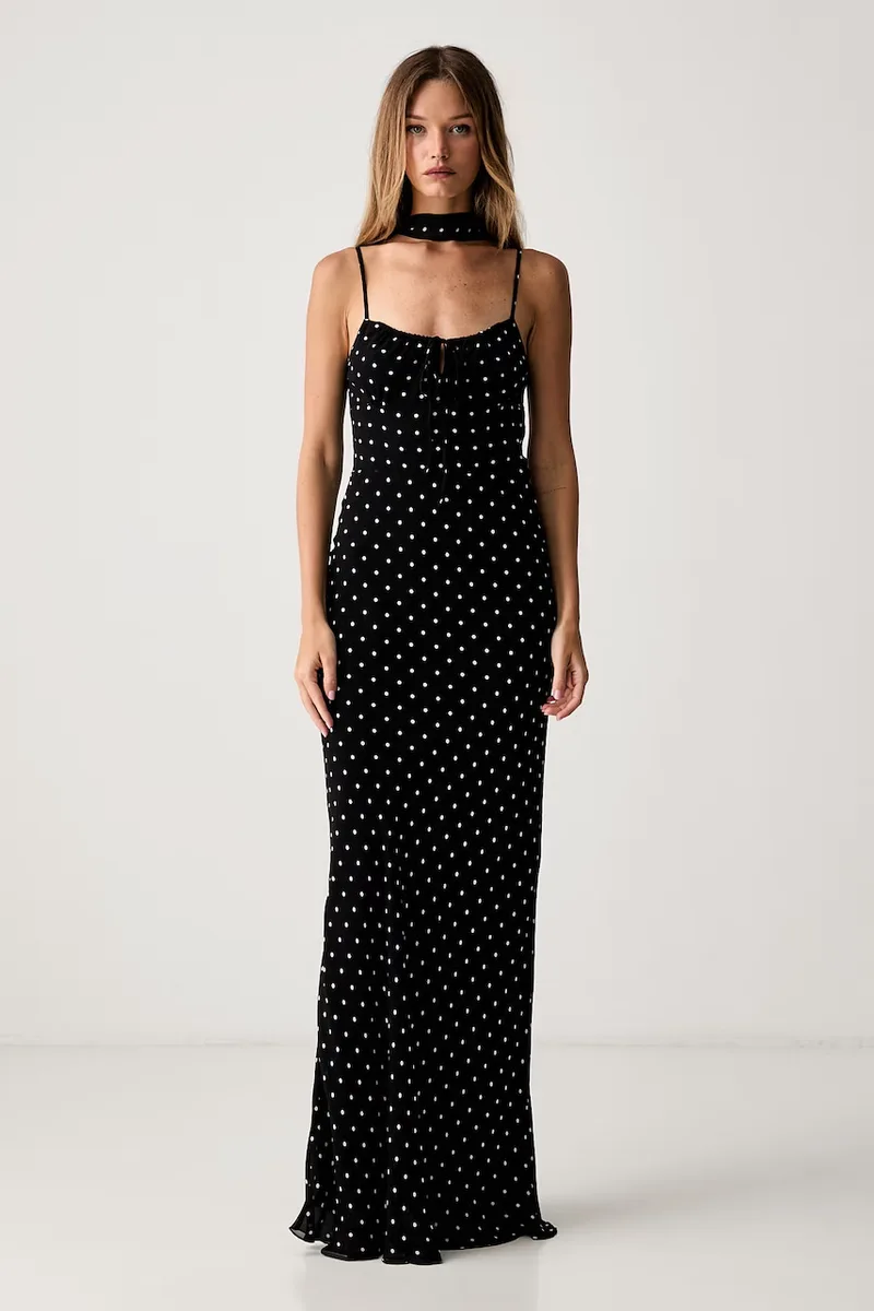 Le Privé φόρεμα από βισκόζη ROSELINE CHIFFON DOTS