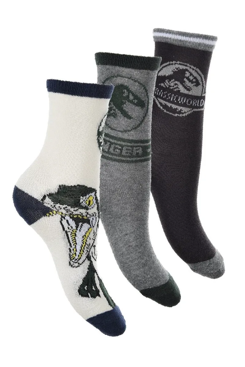 Κάλτσες 3 τεμ. αγόρι JURASSIC WORLD-EV0624-PACK2